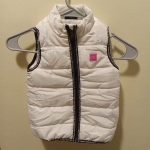 Calvin klen 4T white puffer vest